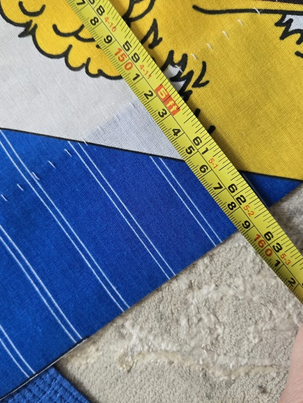 Pair (2) Vintage 1990s Sesame Street Character Curtain Panels